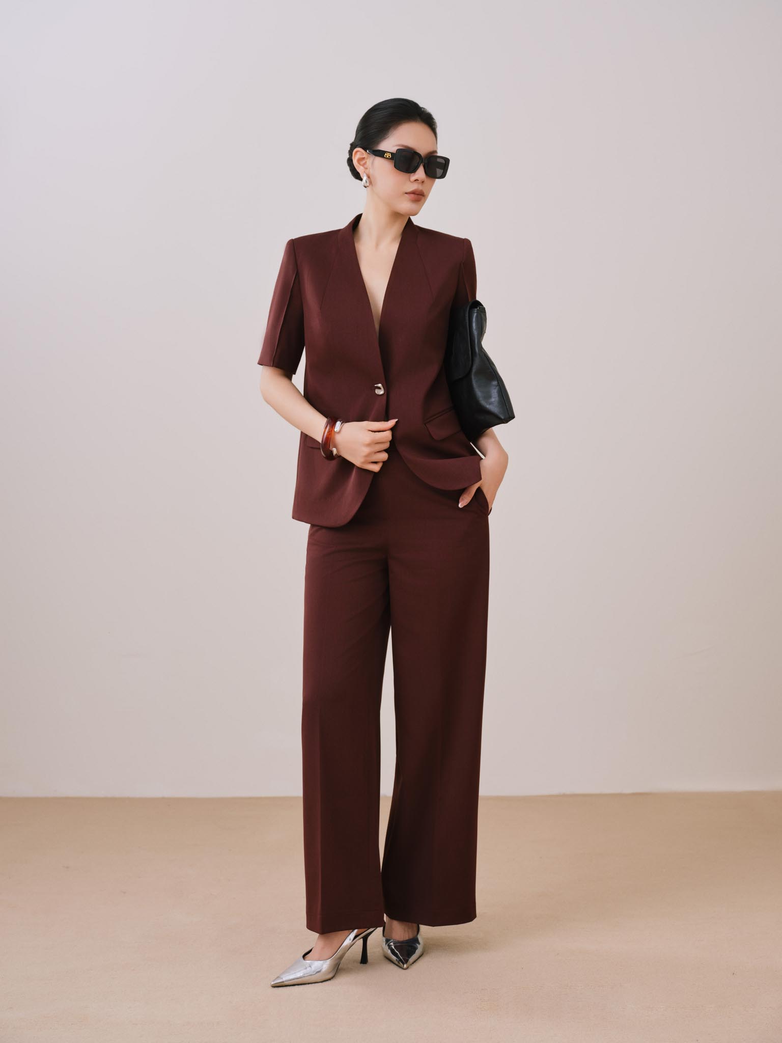 Quần ống đứng cạp xẻ V_AV.1-1050